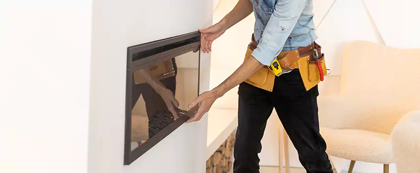 Metal Fireplace Installation in The Villages, Florida
