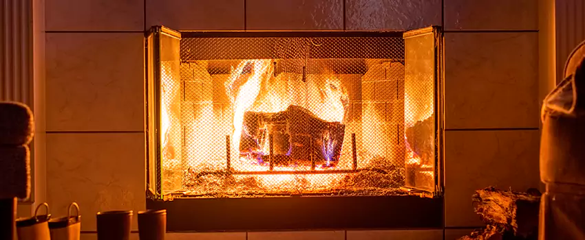 Mendota Hearth Landscape Fireplace Installation in The Villages, Florida