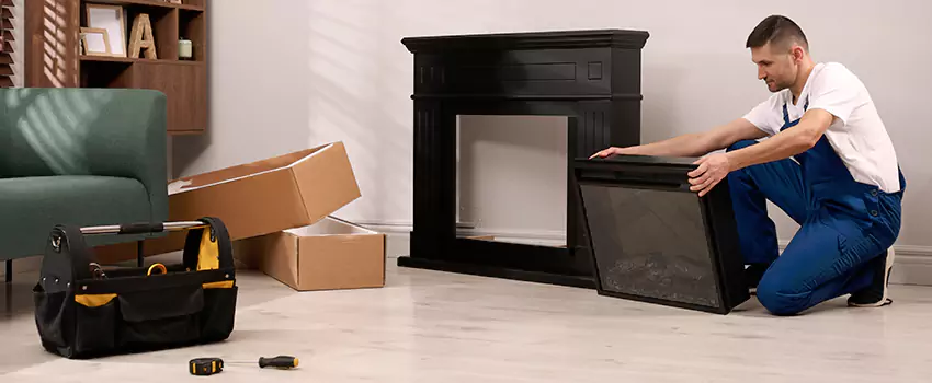 Old Rusted Metal Fireplace Repair And Replacement in The Villages, FL
